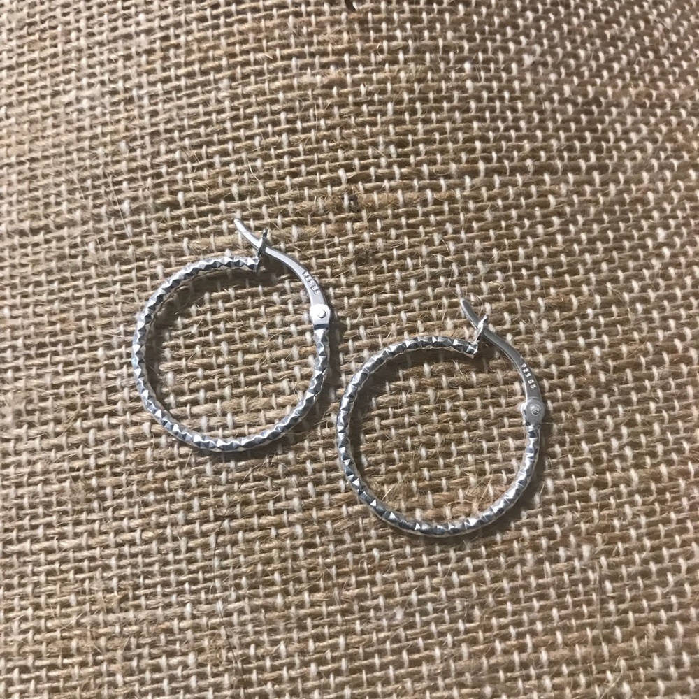 NEW! Sterling Silver Hoop Earrings